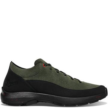 Zapatos Danner Caprine Low Gamuza Hombre Negros Verde Oliva | MX1364GL